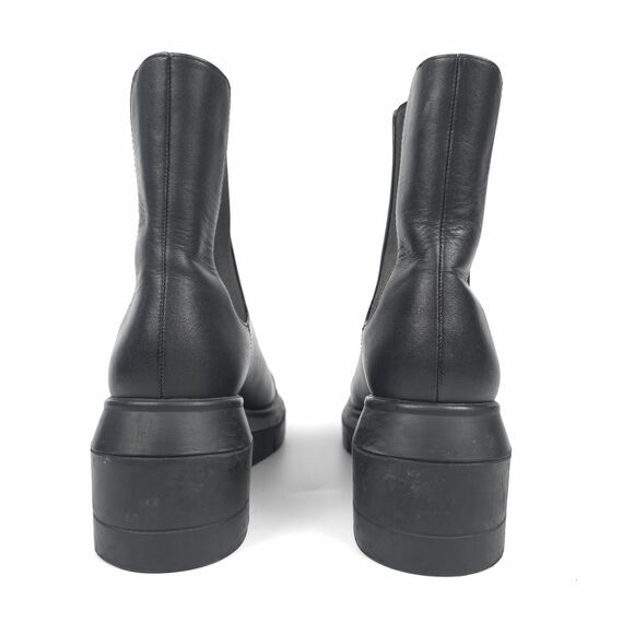 STUART WEITZMAN Norah Lift Lug Sole Leather Boots Clean Girl Minimal Grunge Boho - Picture 7 of 10